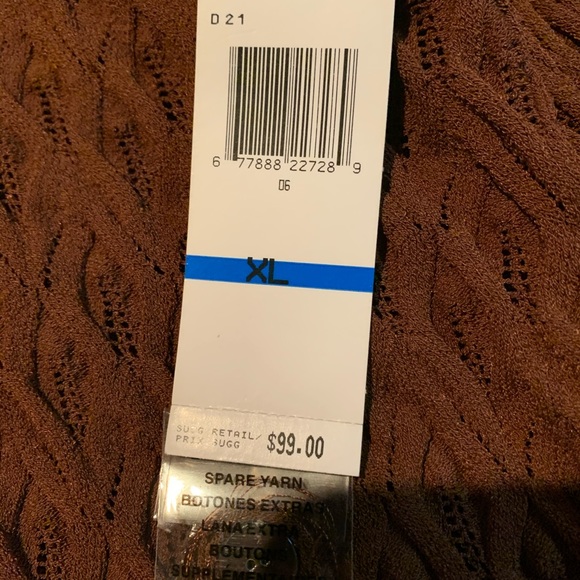 Jones New York tank top & cardigan set, sz XL, NWT - Picture 4 of 8